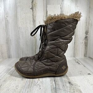Columbia Minx Mid Insulated Omni Grip Waterproof Winter Snow Boots Brown #982